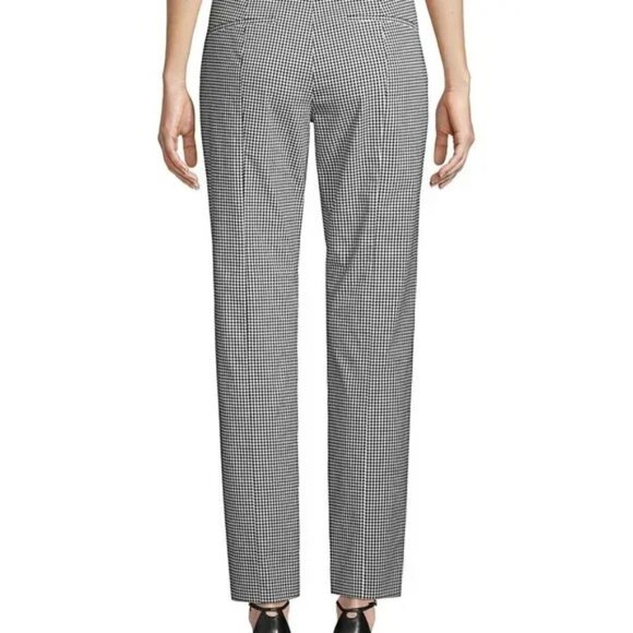 Donna Karan Gingham Black and White Pants Size 4 - Picture 6 of 11